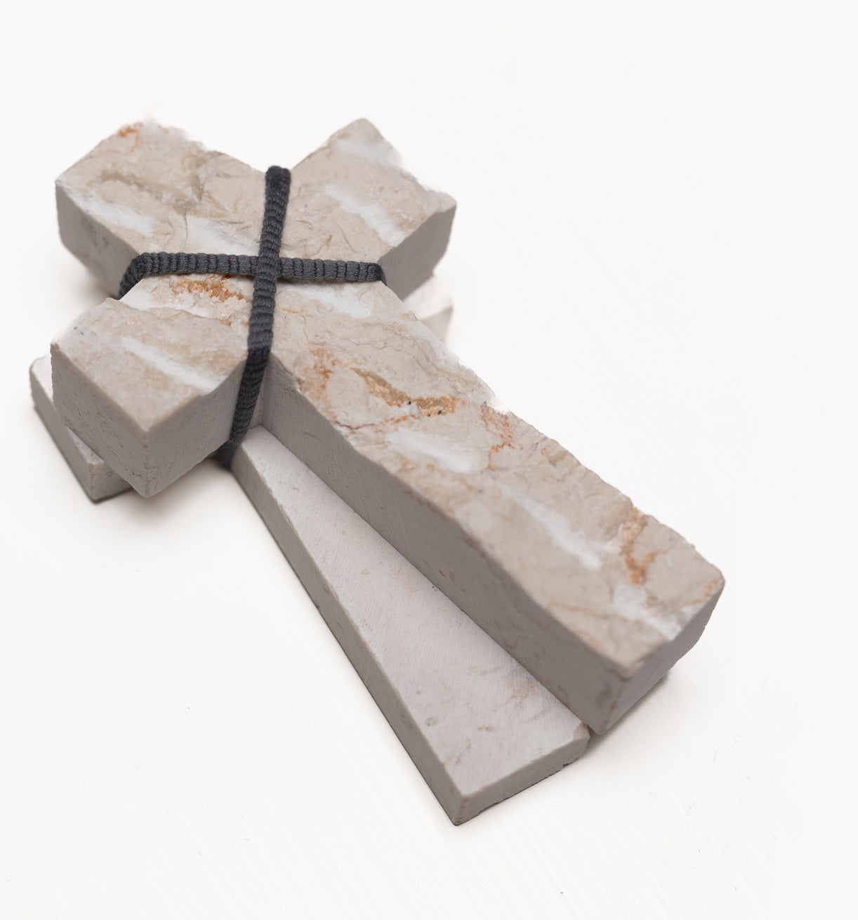 Set of two Jerusalem stone crosses
