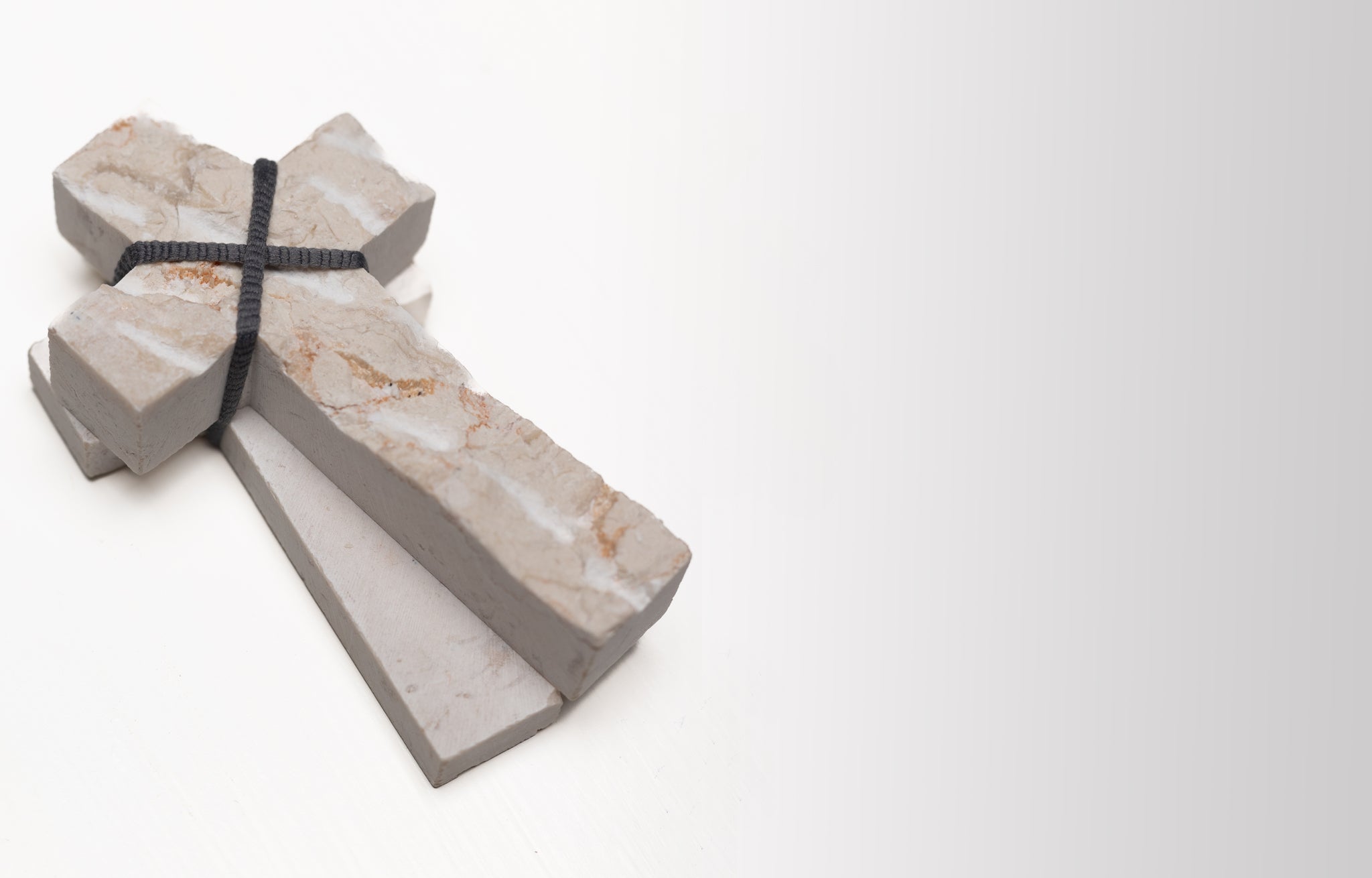 Stack of two Jerusalem stone crosses