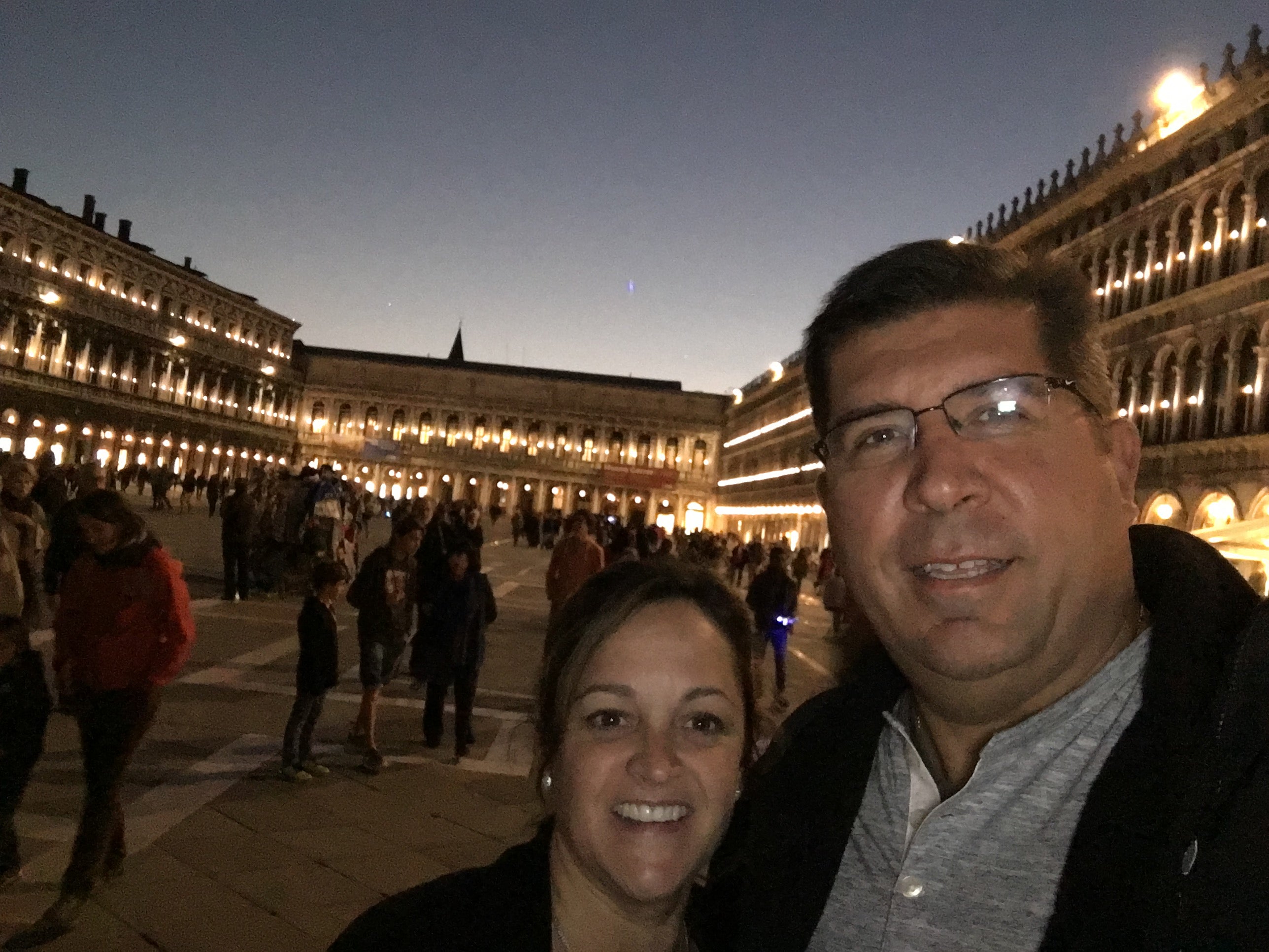 Jen and Andy, owners of Holy Land Wood & Stone, in Italy