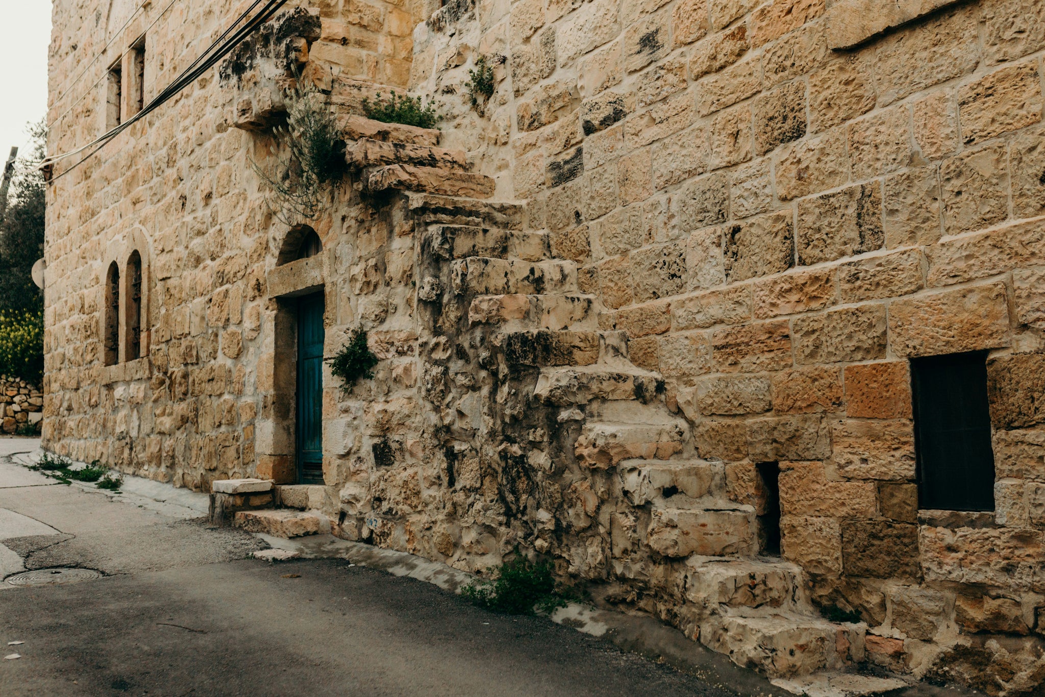 Stone wall of building in Jerusalem